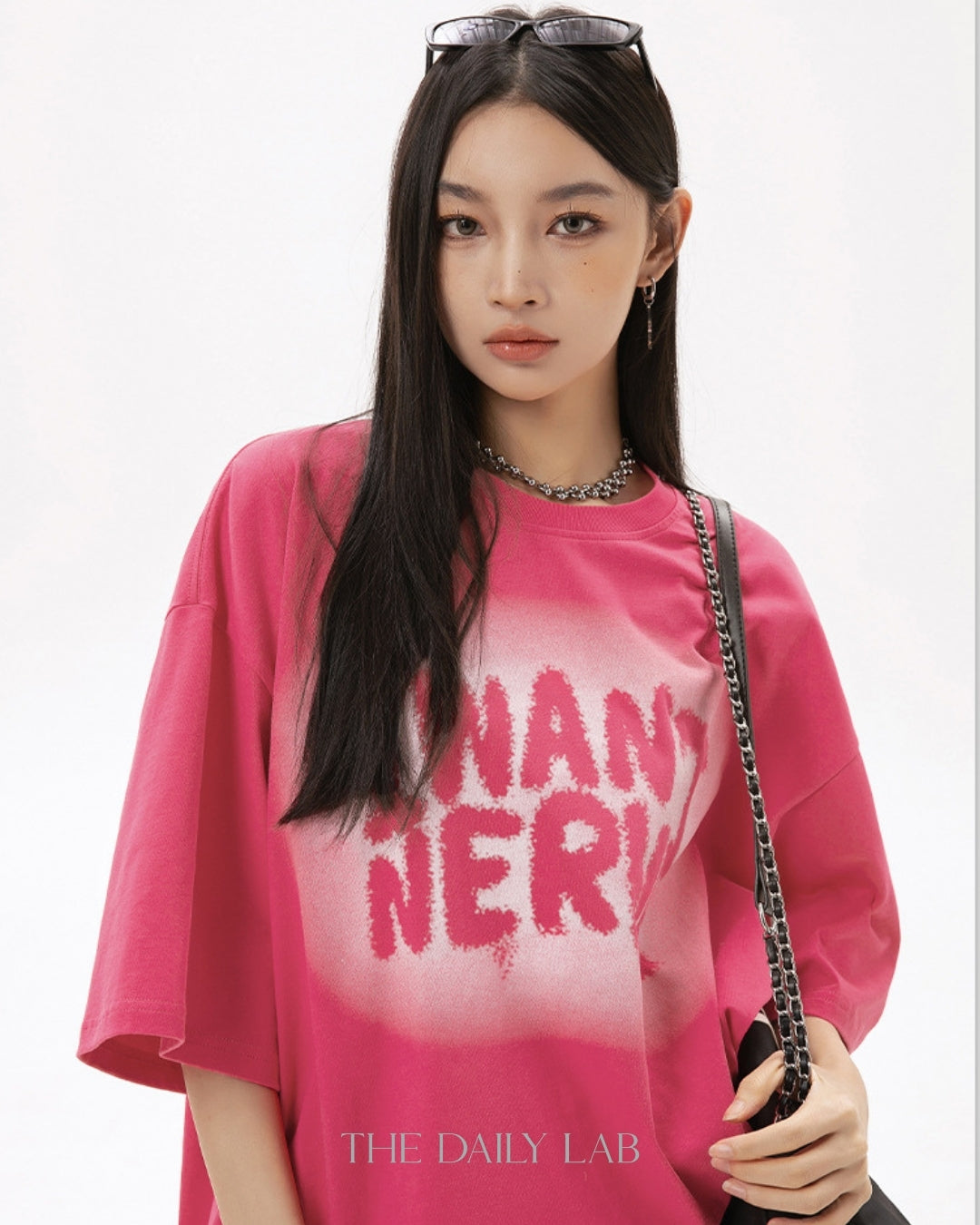 I Want Nerve Tee in Hot Pink