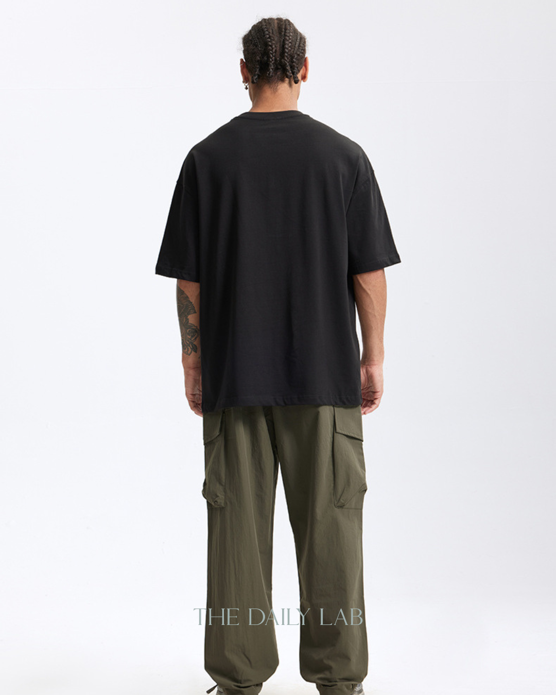 Sunshine Loose Fit Cotton Tee in Black