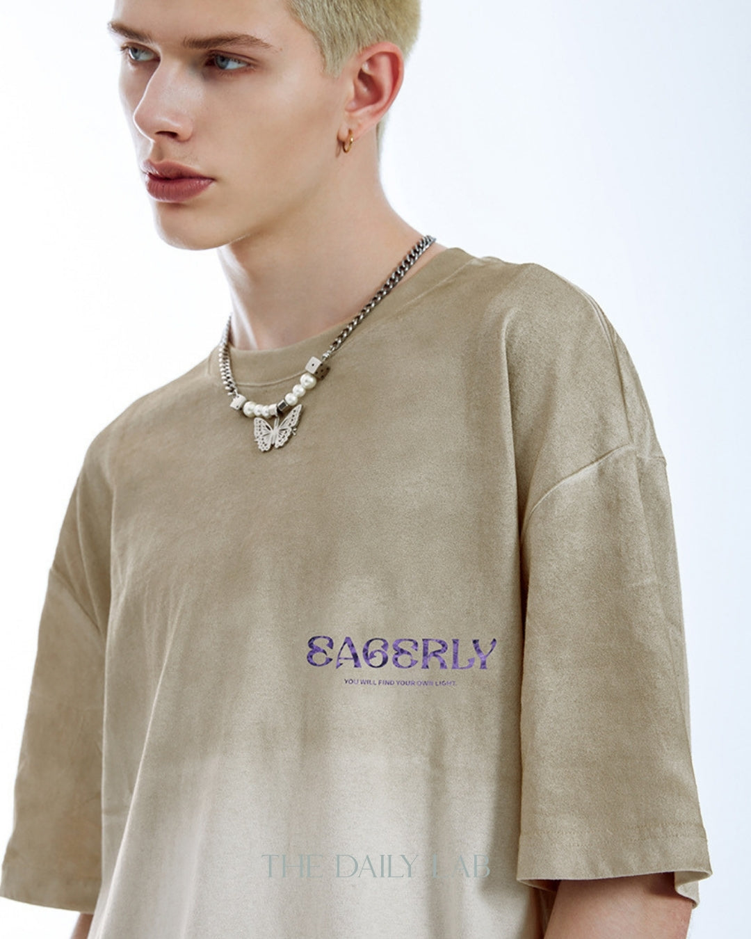 Eagerly Oversized Tee in Beige