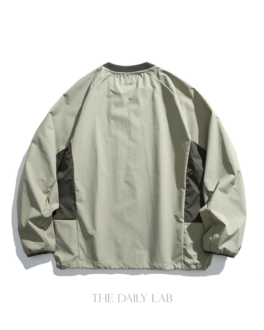 Streetwear Patchwork Hoodie in Green