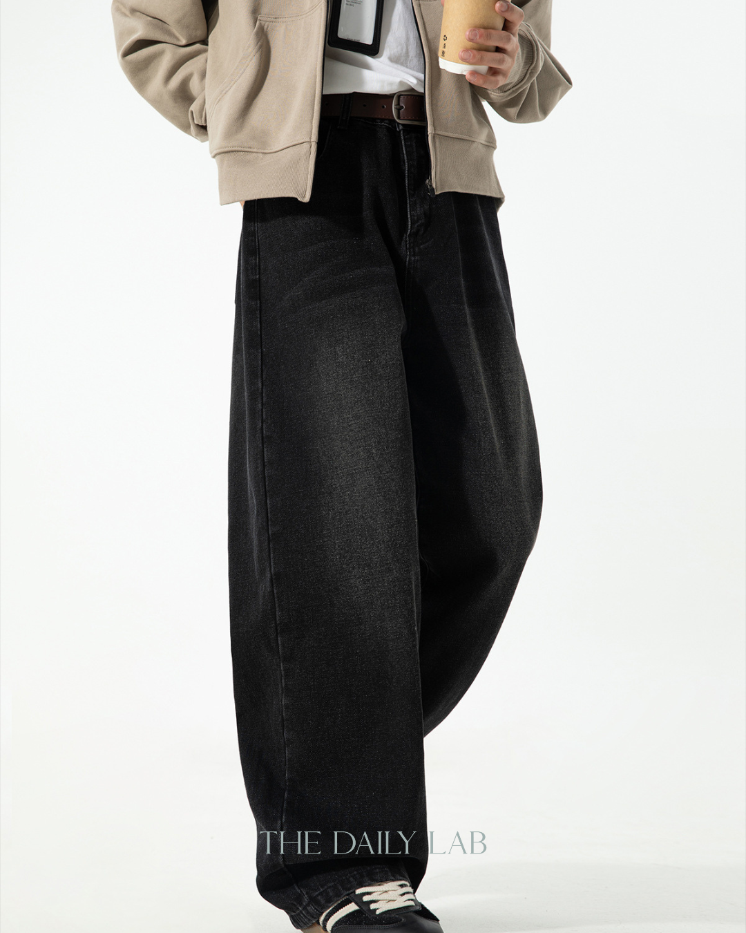 American Vintage Oversized Jeans In Black