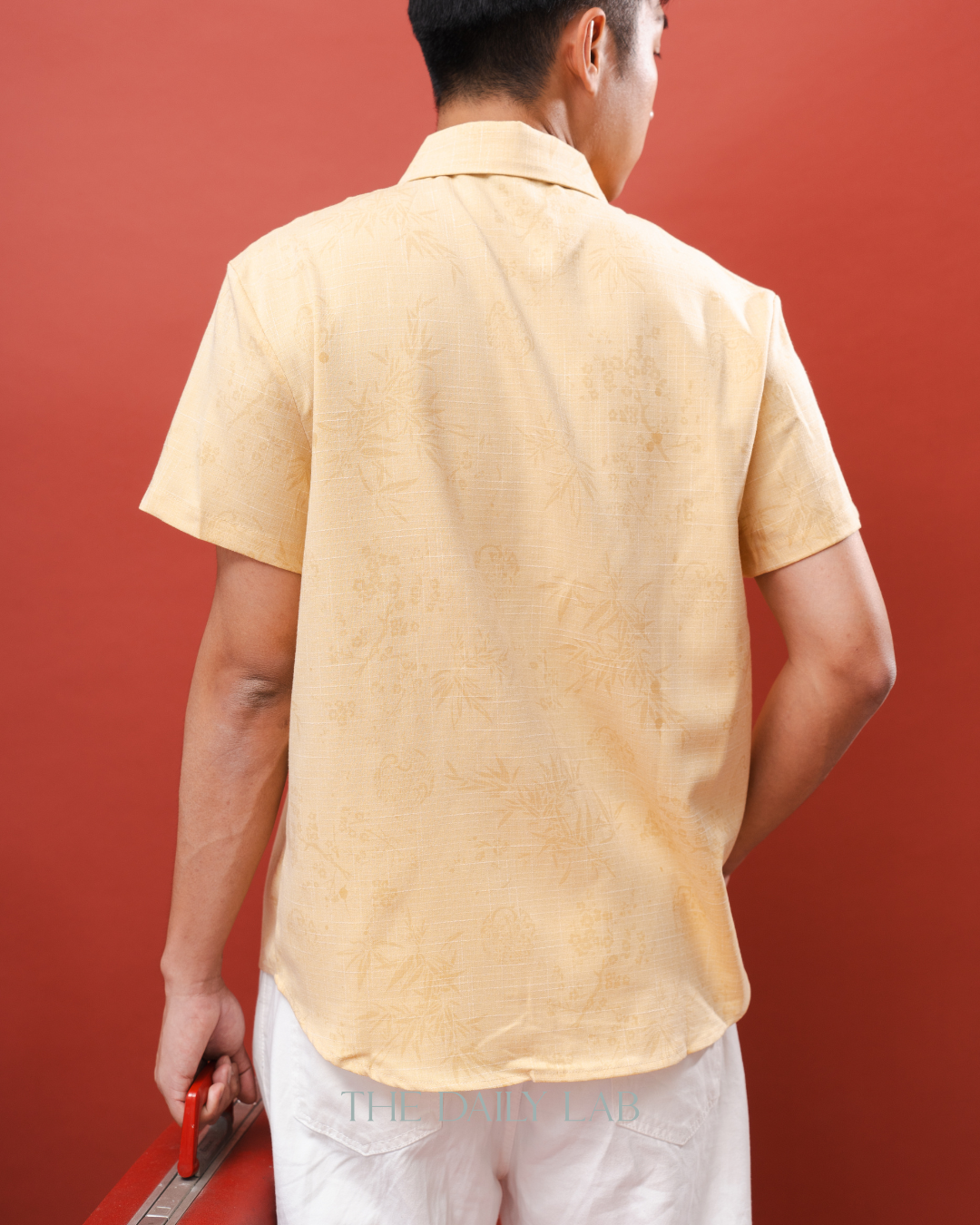 Yellow Collared Button-Up Shirt