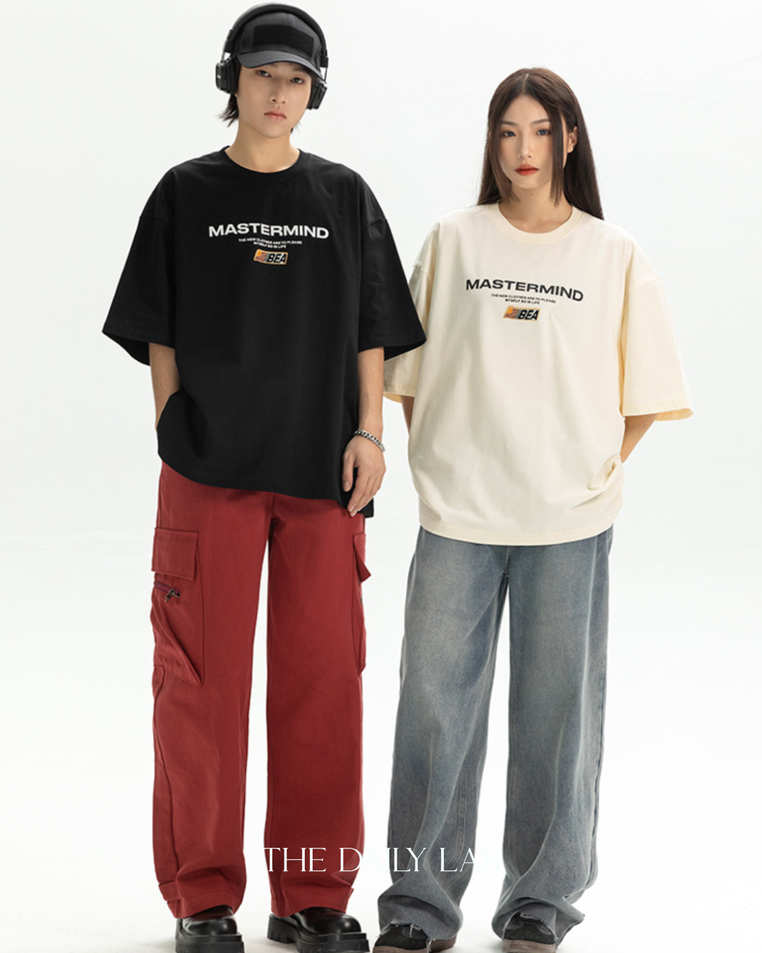 Mastermind Loose Tee in Beige