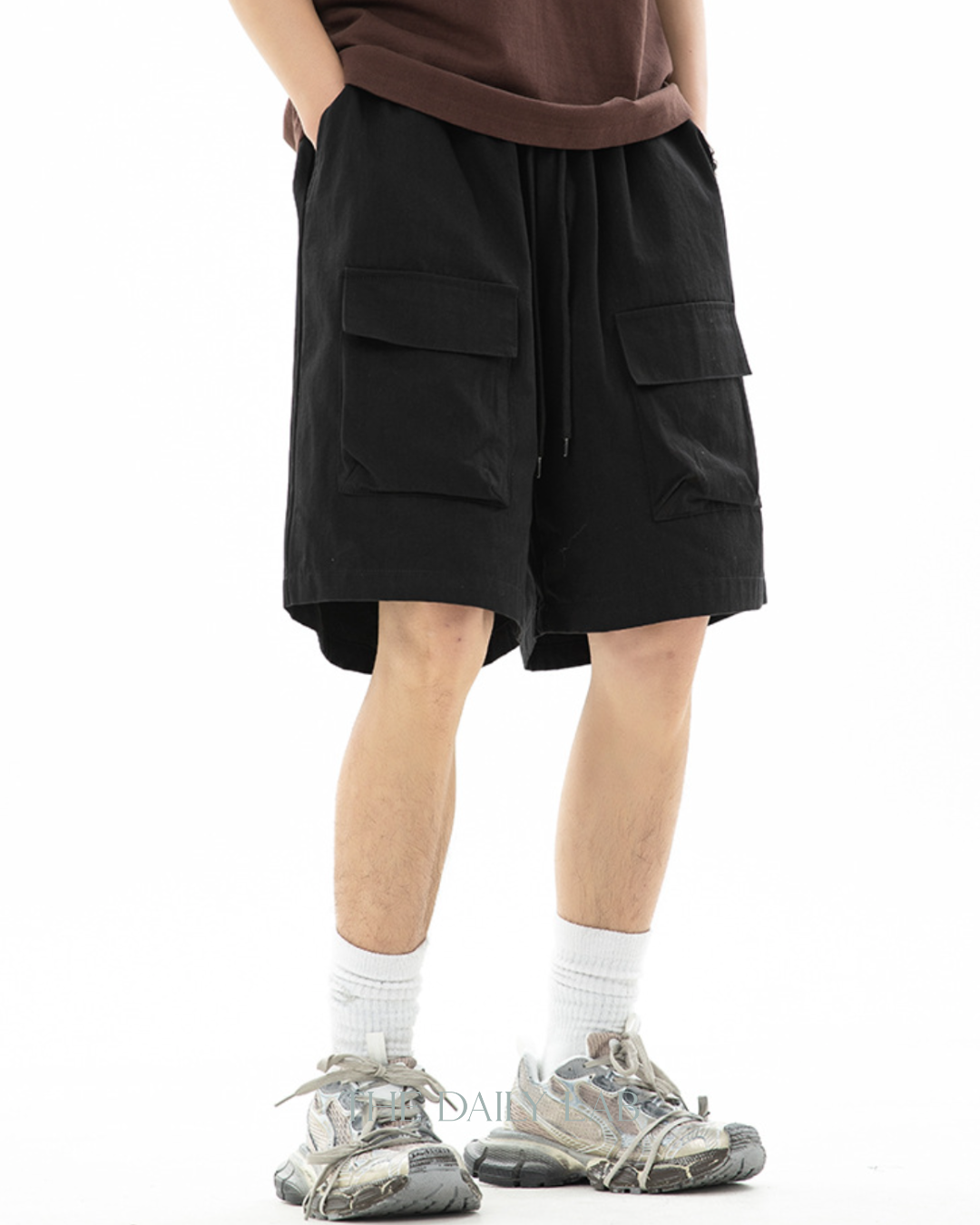 Cargo Vintage Shorts in Black