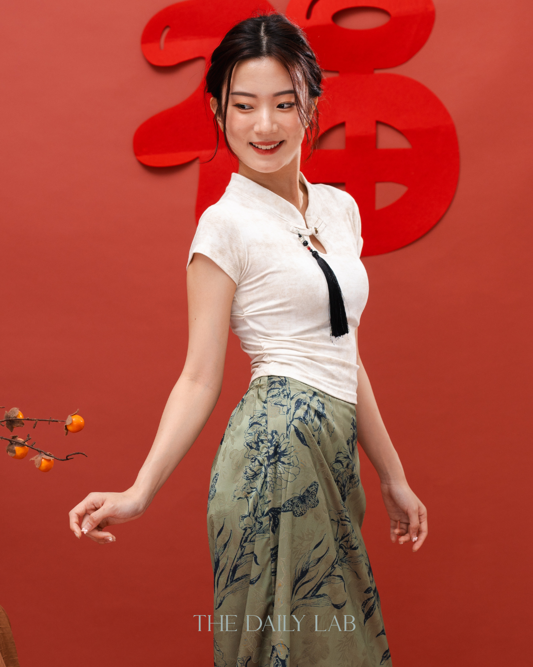 Oriental Elegance Cropped Top