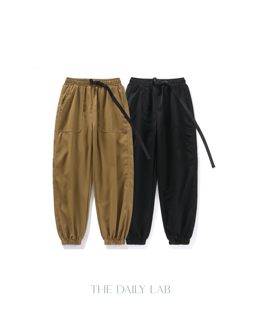 Vintage Webbing Belt Long Pants