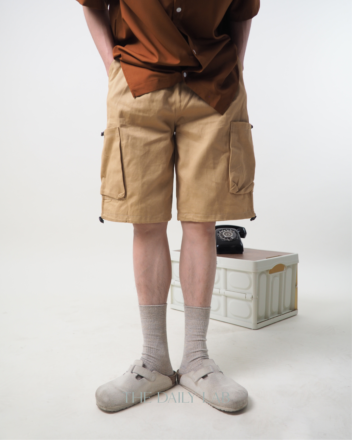 Cargo Pocketed Pants in Khaki