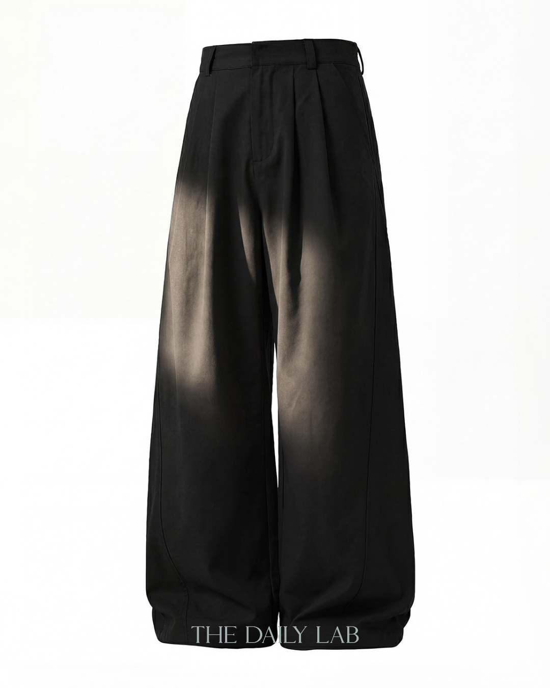 Division Pleat Long Pants in Black