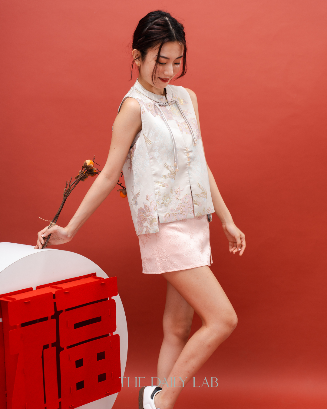 Oriental Floral Vest