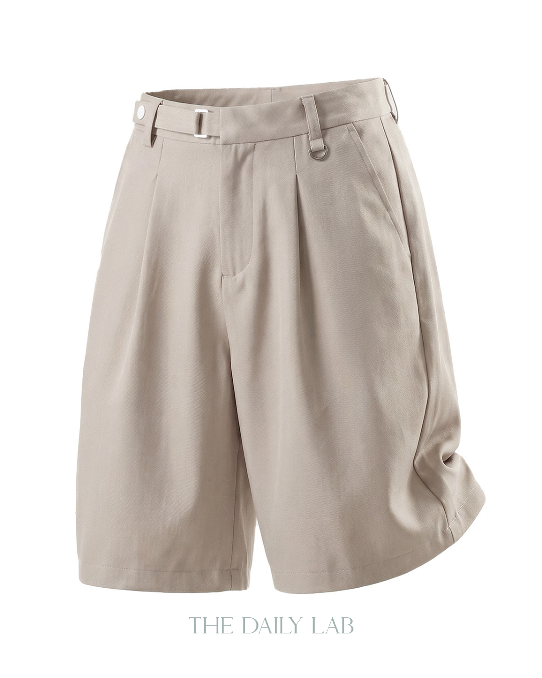 Drape Tailor Shorts in Khaki