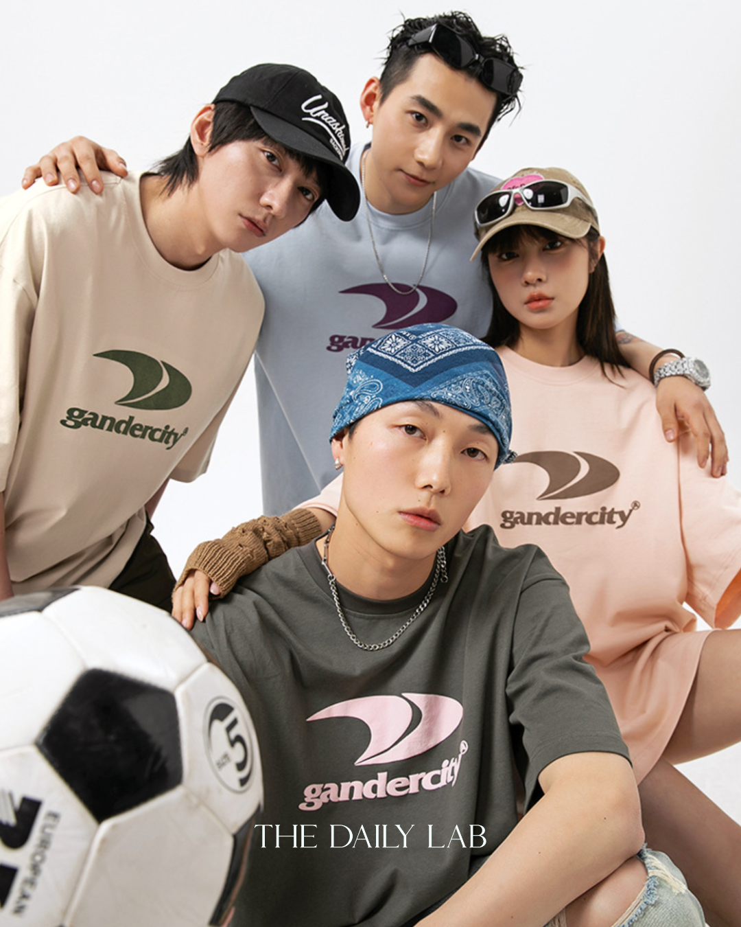 Gandercity Graphic Oversized Tee in Grey (Size L)