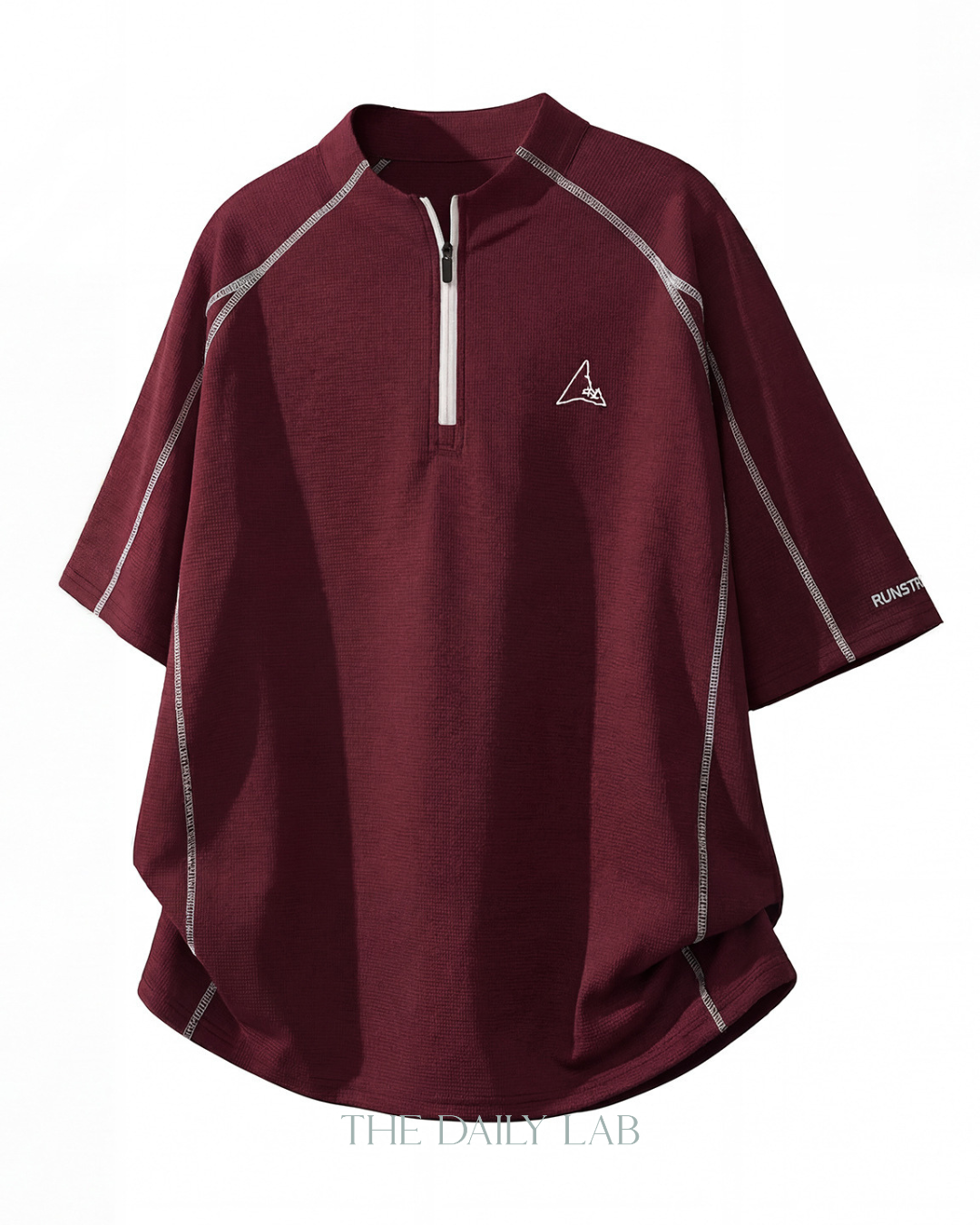 Active Cool Half-Zip Tee in Red