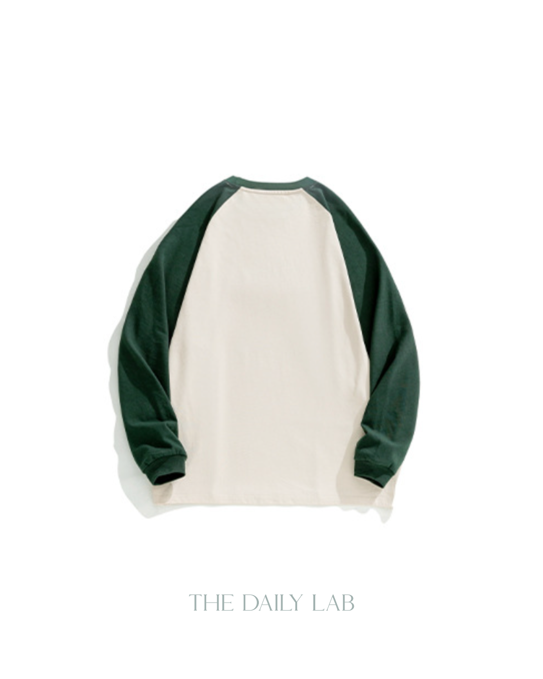 250G Dual Tone Patchwork Tee in Green