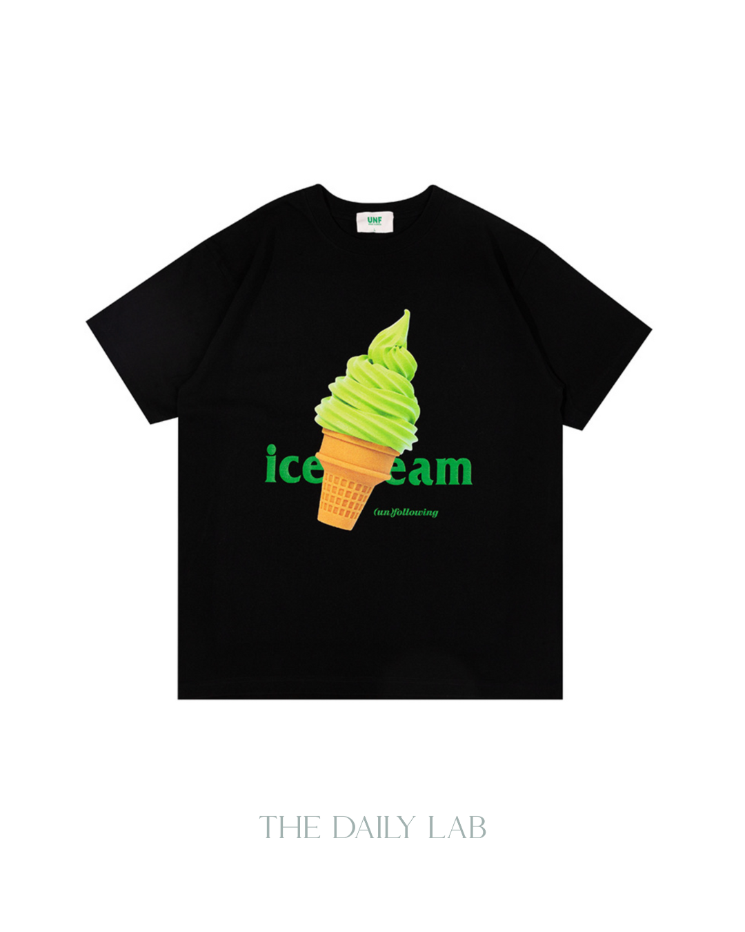 Ice Cream Oversized Tee in Black