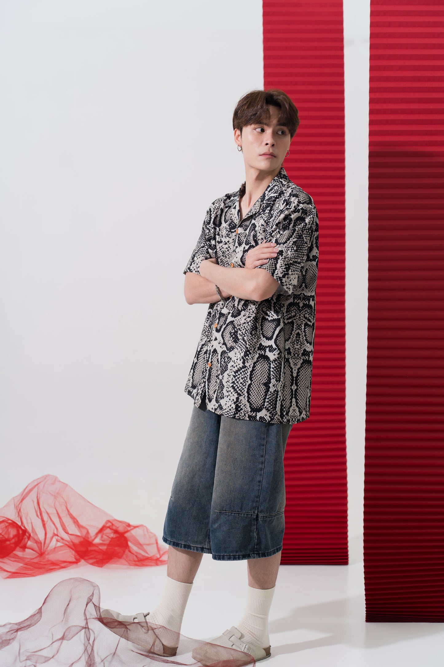 Vintage Snakeskin Oversized Shirt