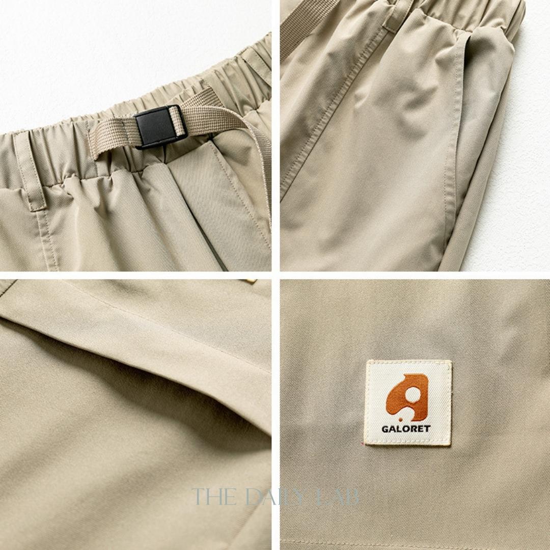 Snap-Belt Utility Shorts in Black