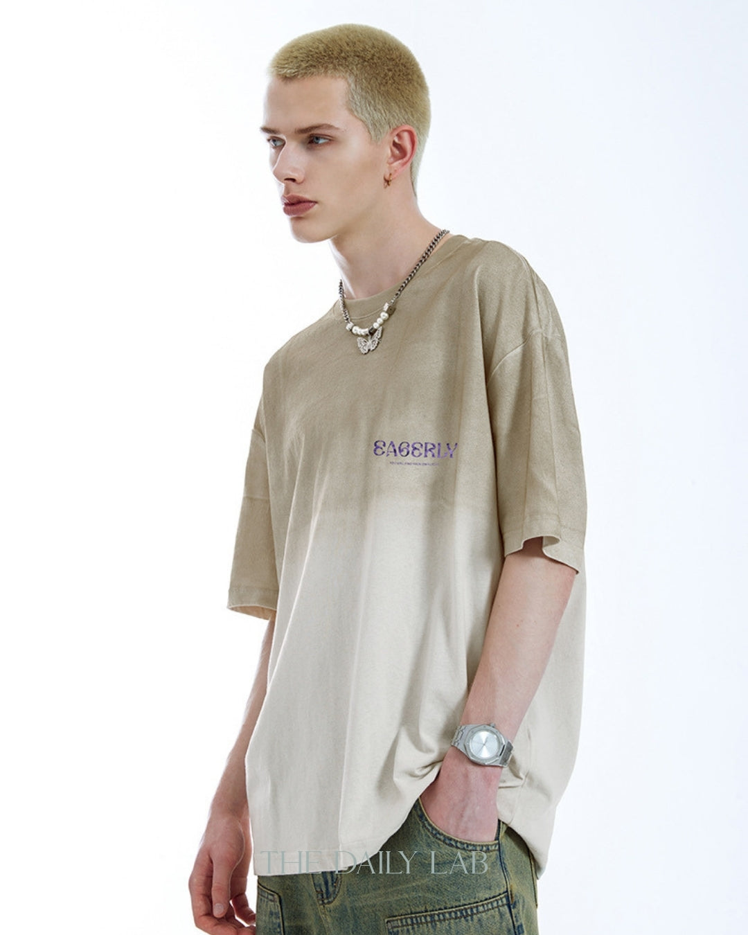 Eagerly Oversized Tee in Beige
