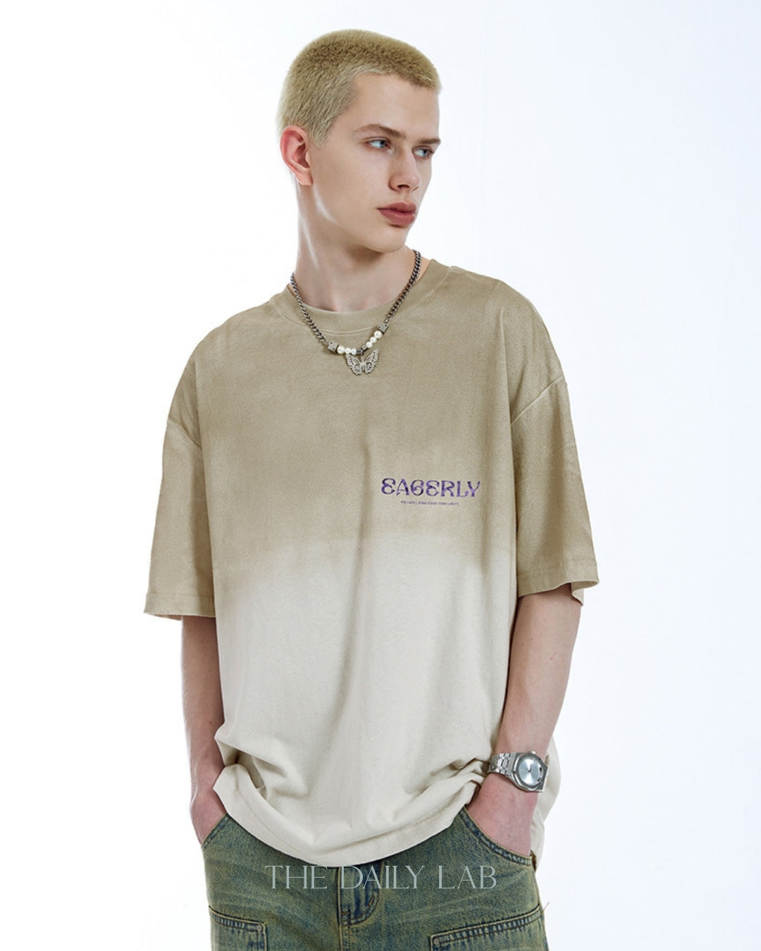Eagerly Oversized Tee in Beige