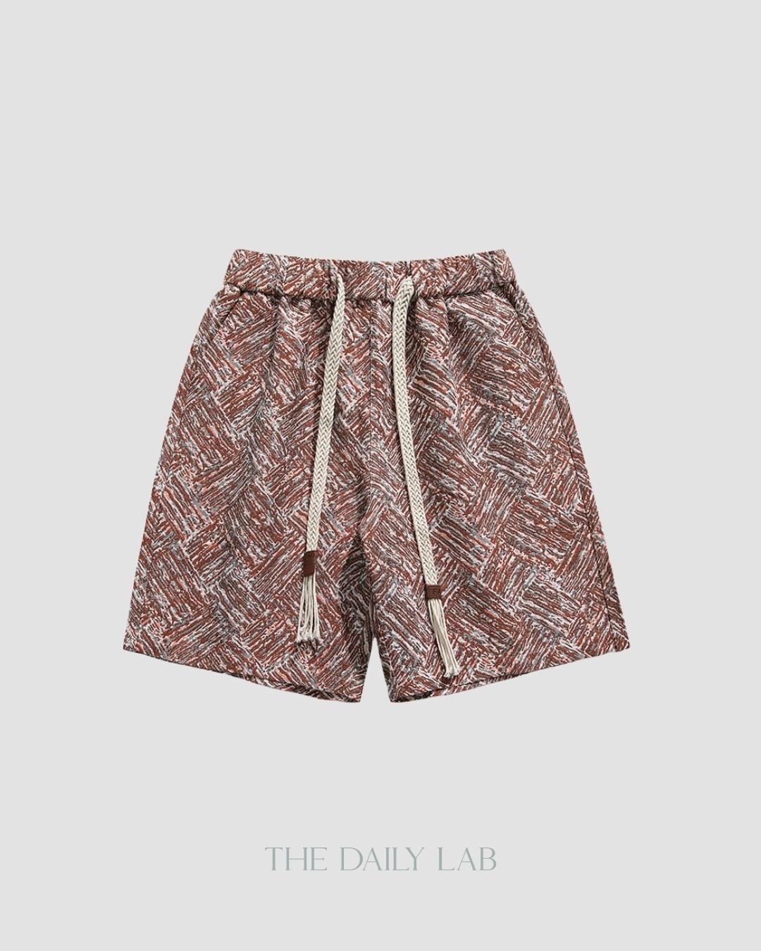 Retro Casual Staight Shorts in Orange
