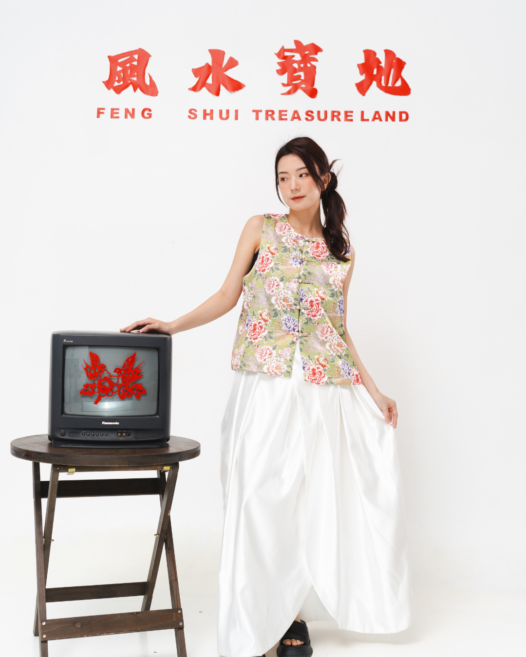 Peony Garden Brocade Top