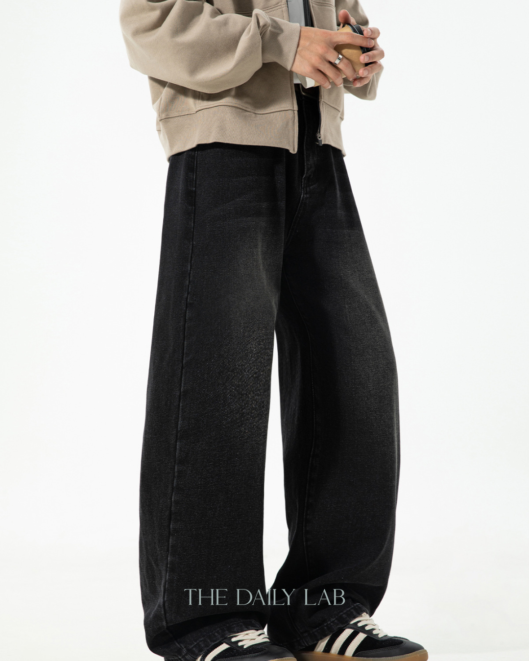 American Vintage Oversized Jeans In Black