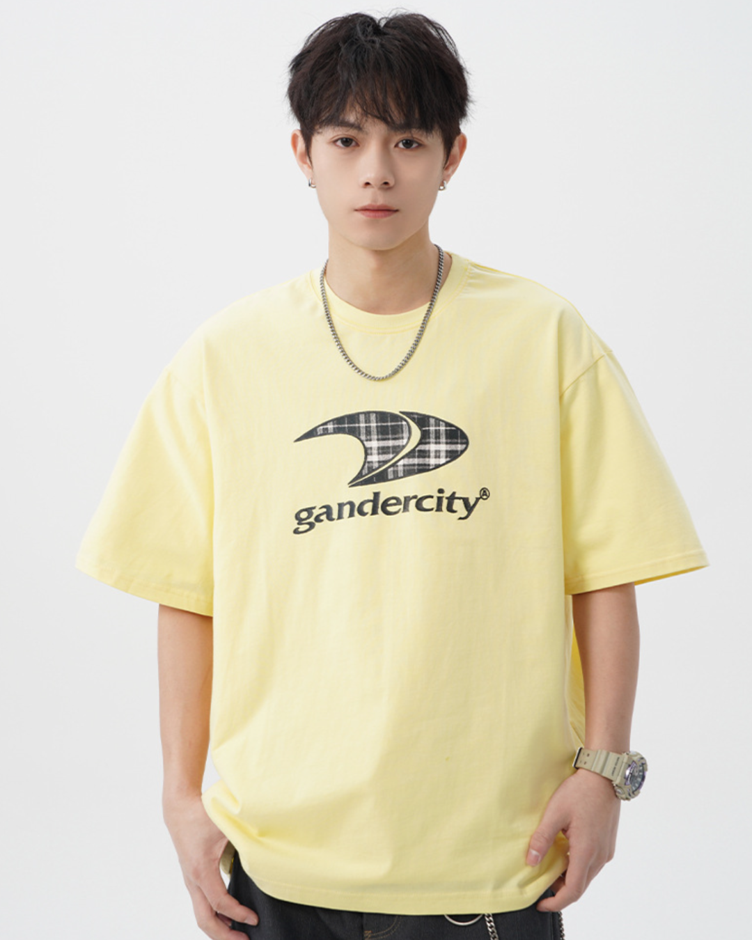 Gander Cotton Tee in Yellow