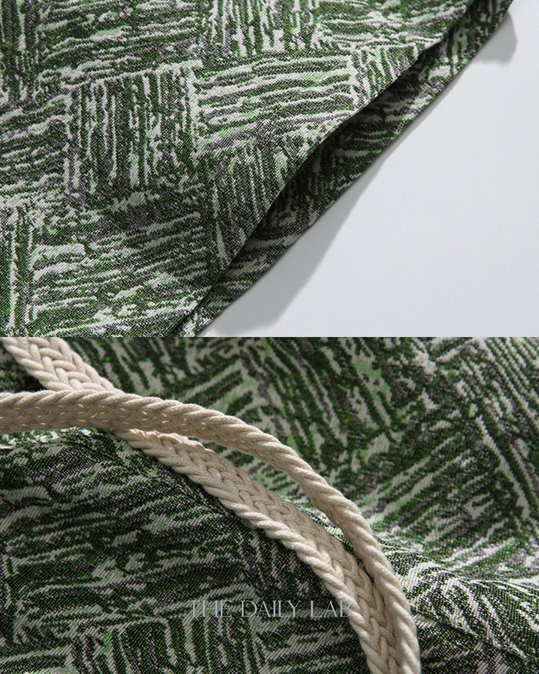 Retro Casual Staight Shorts in Green