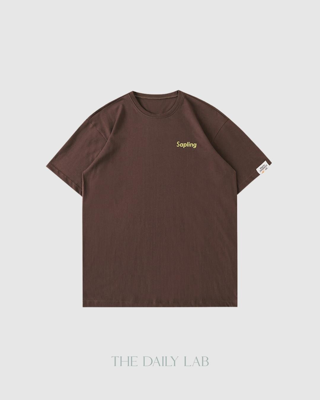 Sapling Cotton Tee in Brown