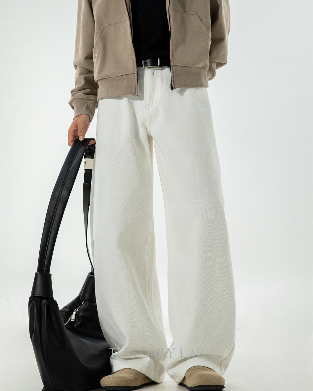 American Vintage Oversized Jeans In White
