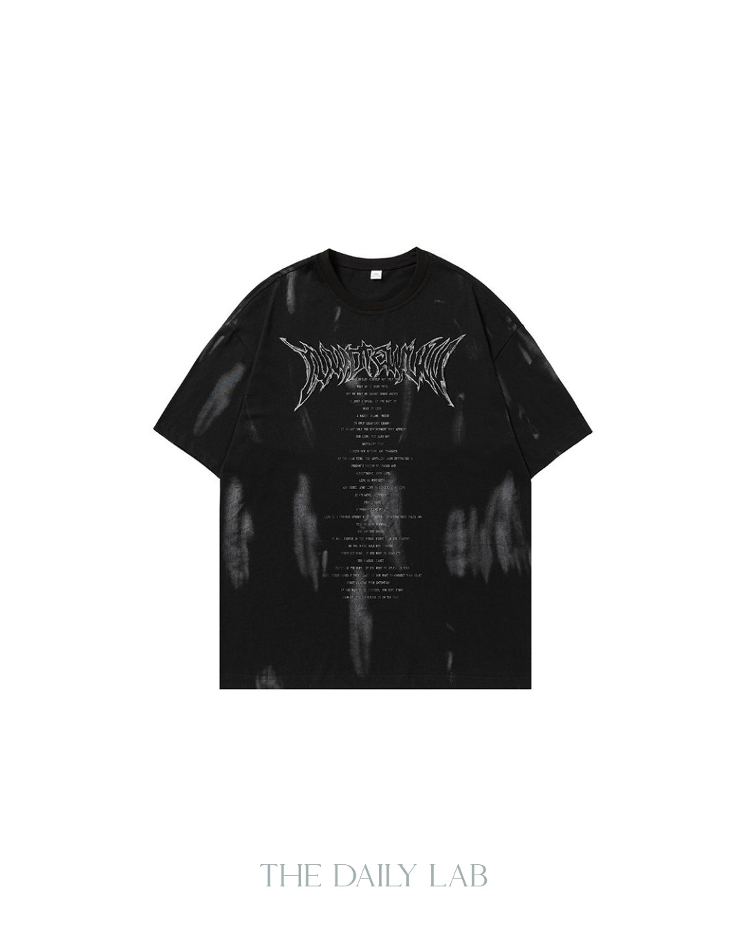 Retro Painted Tee in Black