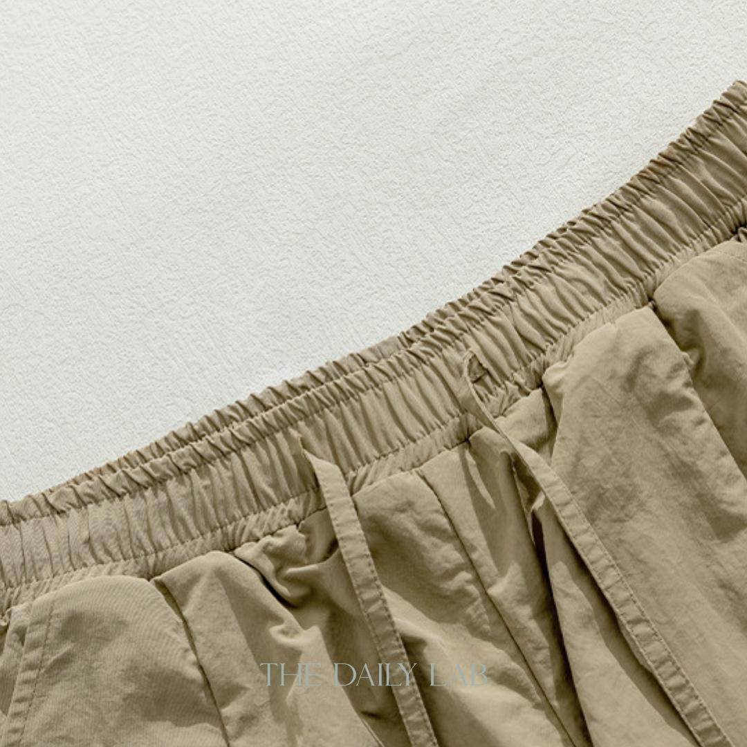 Taslon Relaxed Fit Long Pants in Khaki