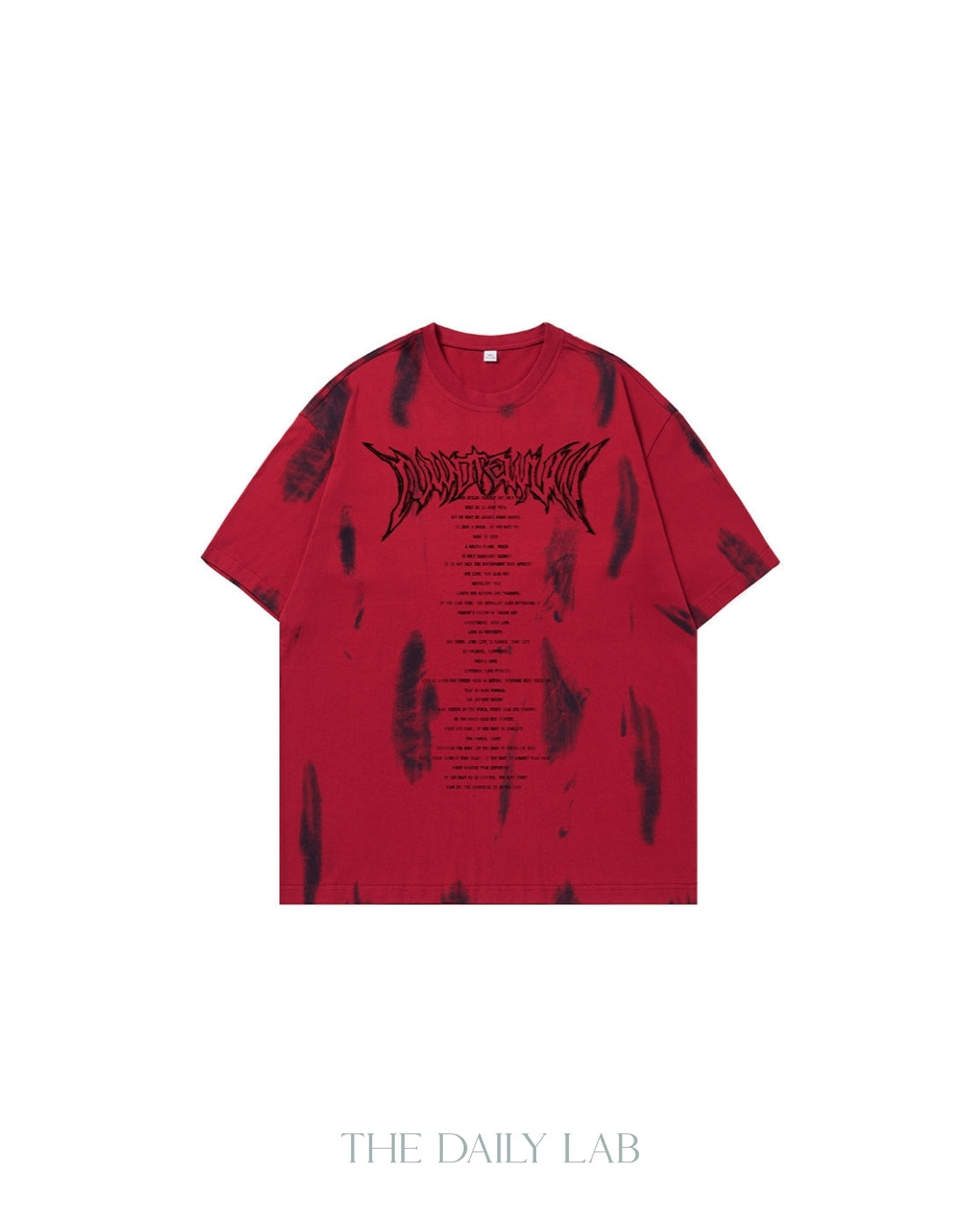Retro Painted Tee in Red