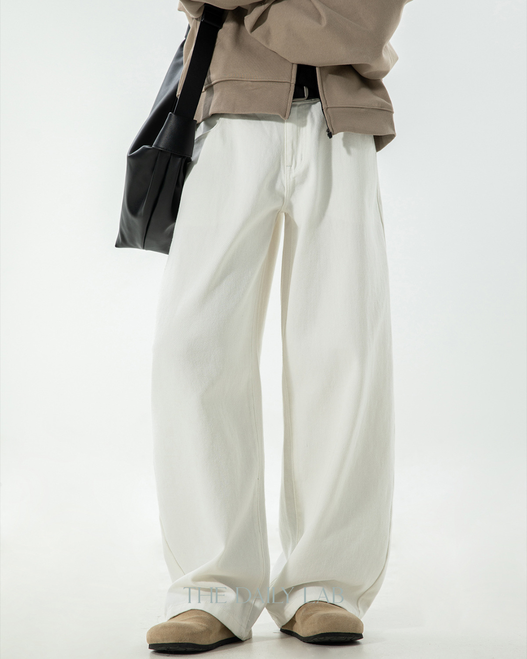 American Vintage Oversized Jeans In White