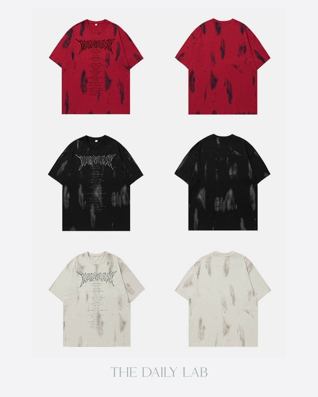 Retro Painted Tee in Red
