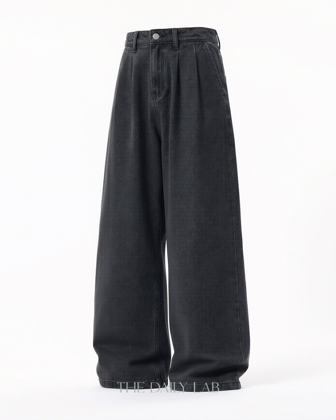 Vintage Fade Baggy Denim in Grey