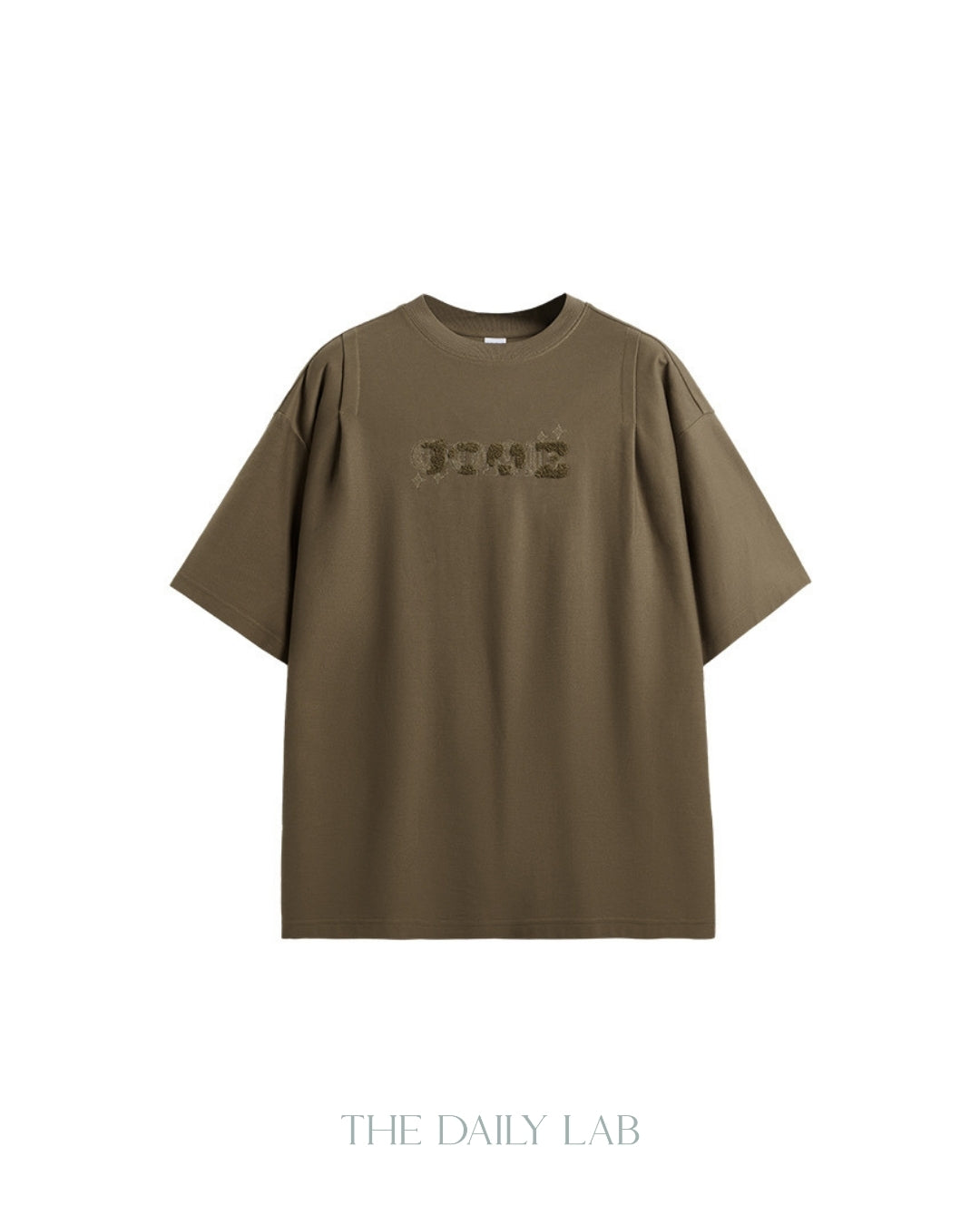 250G No Music Oversized Tee in Brown