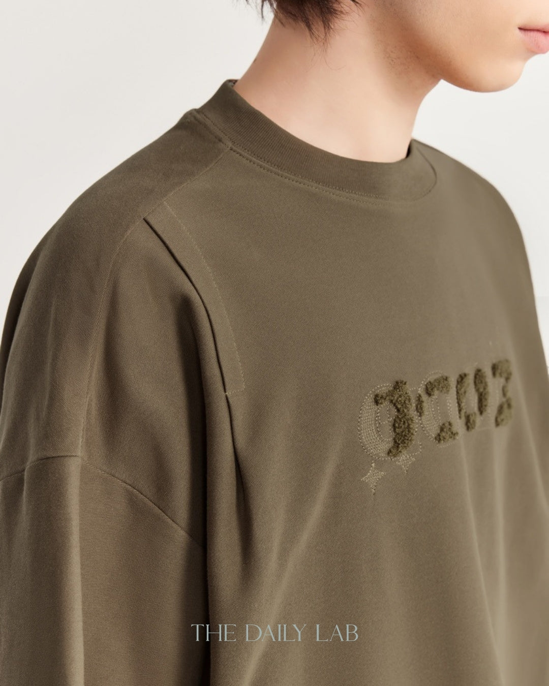 250G No Music Oversized Tee in Brown