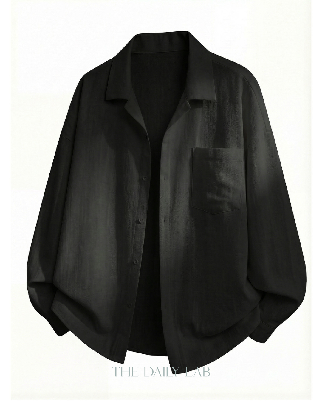 Cuban Linen Shirt in Black