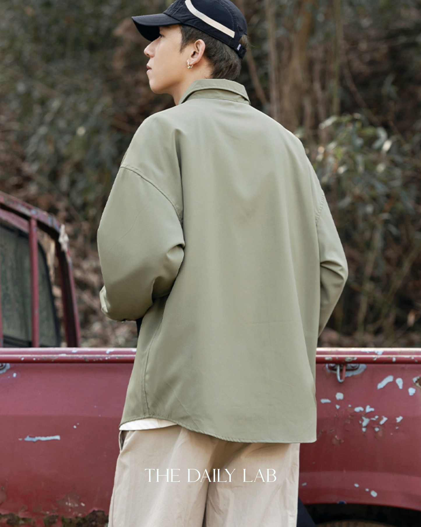 Urban Silk Swagger Shirt in Light Green
