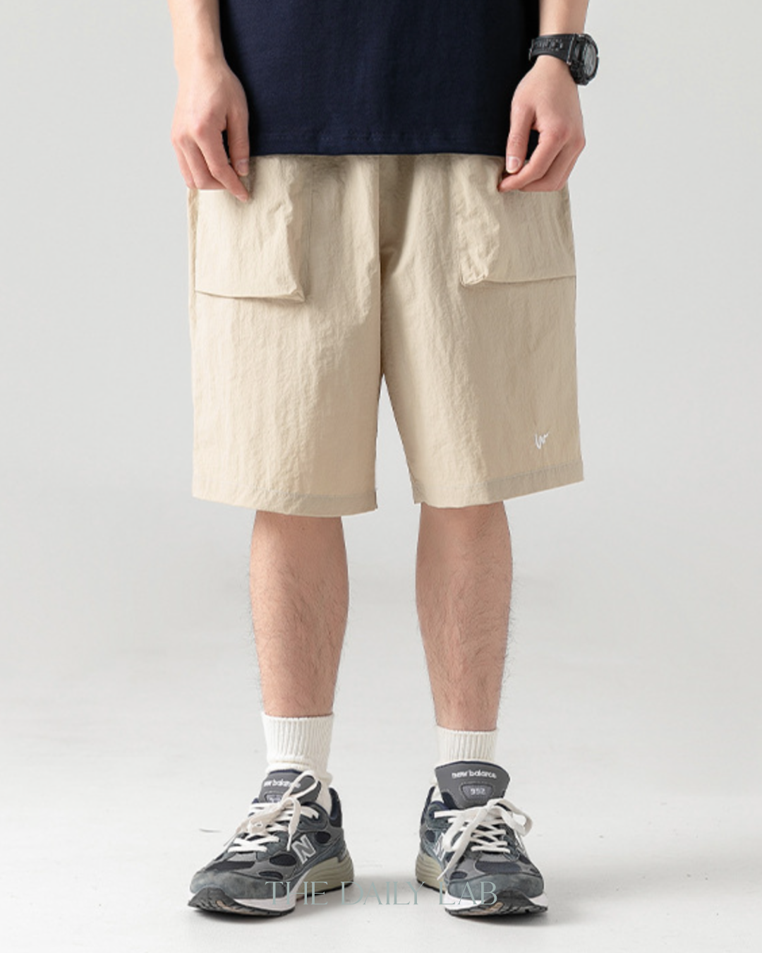 Taslon Cargo Shorts in Khaki