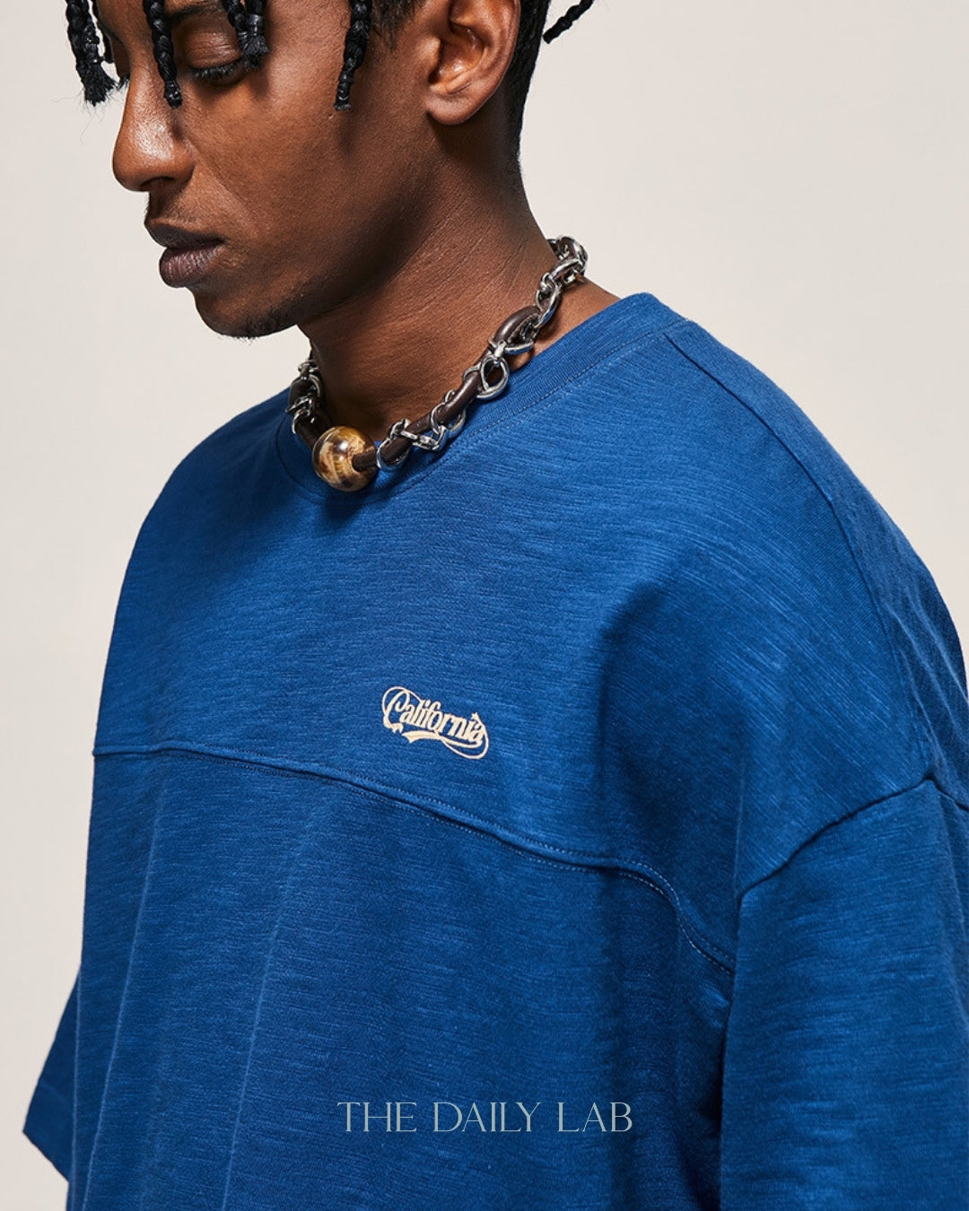 240G California Oversized Tee in Blue