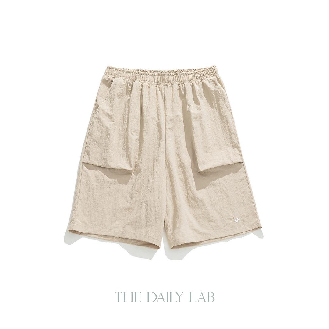 Wrinkles Casual Loose Fit Pants in Khaki