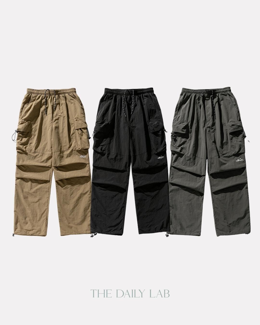 All Mountain Pocketed Cargo Trousers in Black