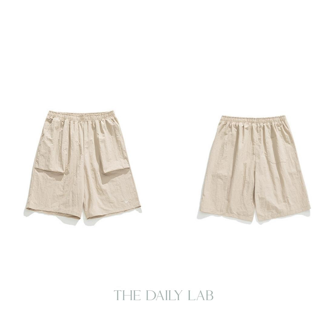 Wrinkles Casual Loose Fit Pants in Khaki