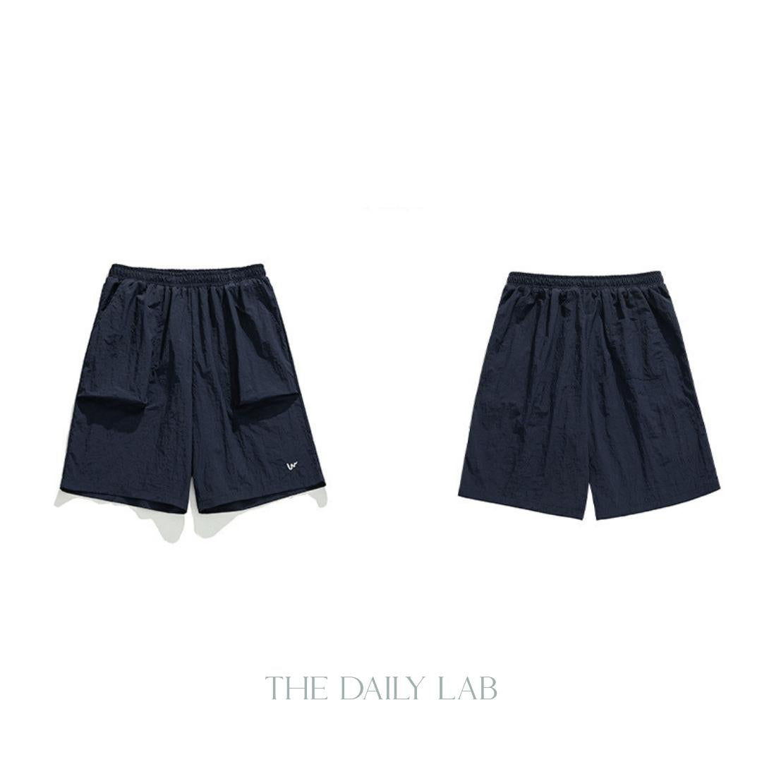 Wrinkles Casual Loose Fit Pants in Blue