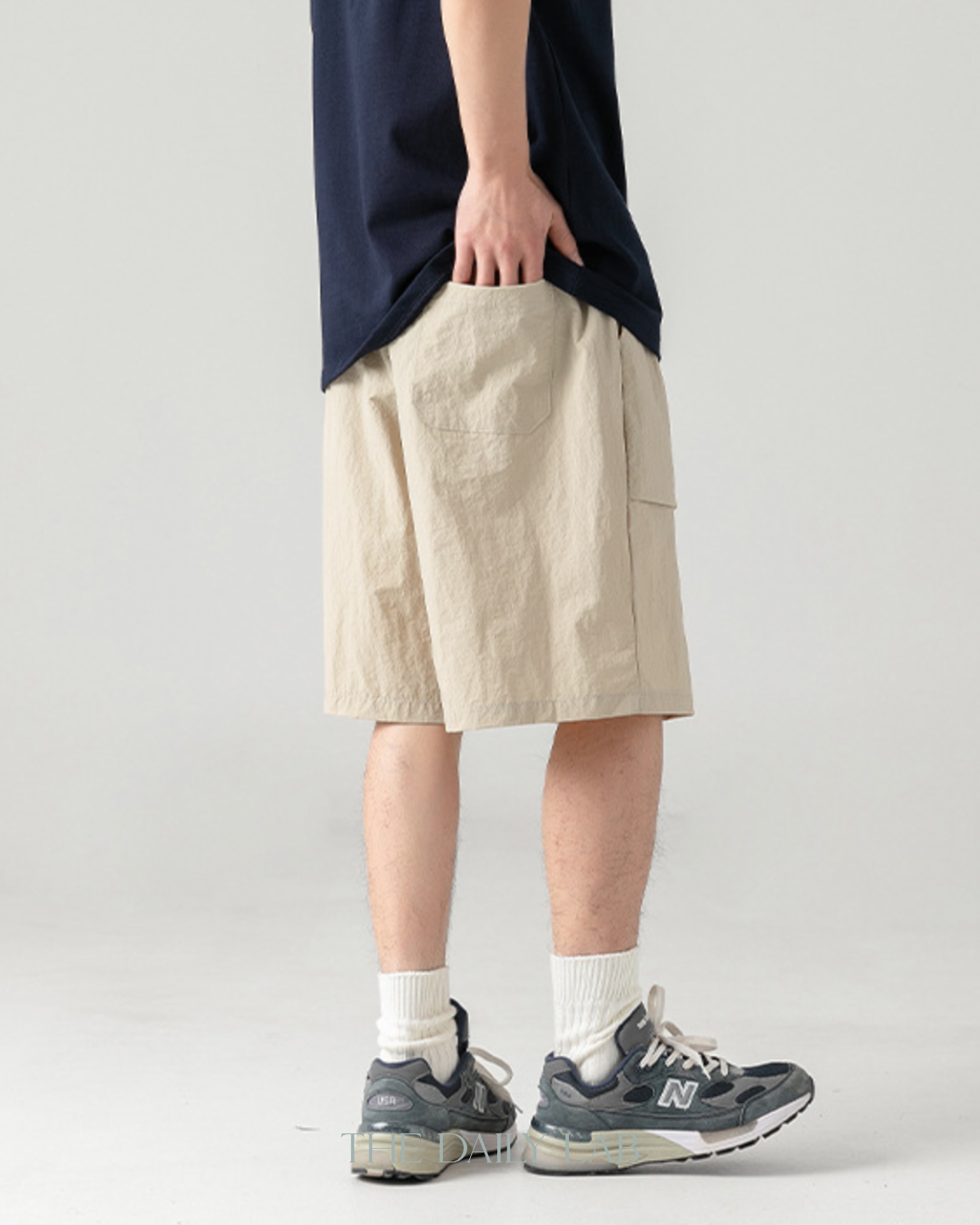 Taslon Cargo Shorts in Khaki