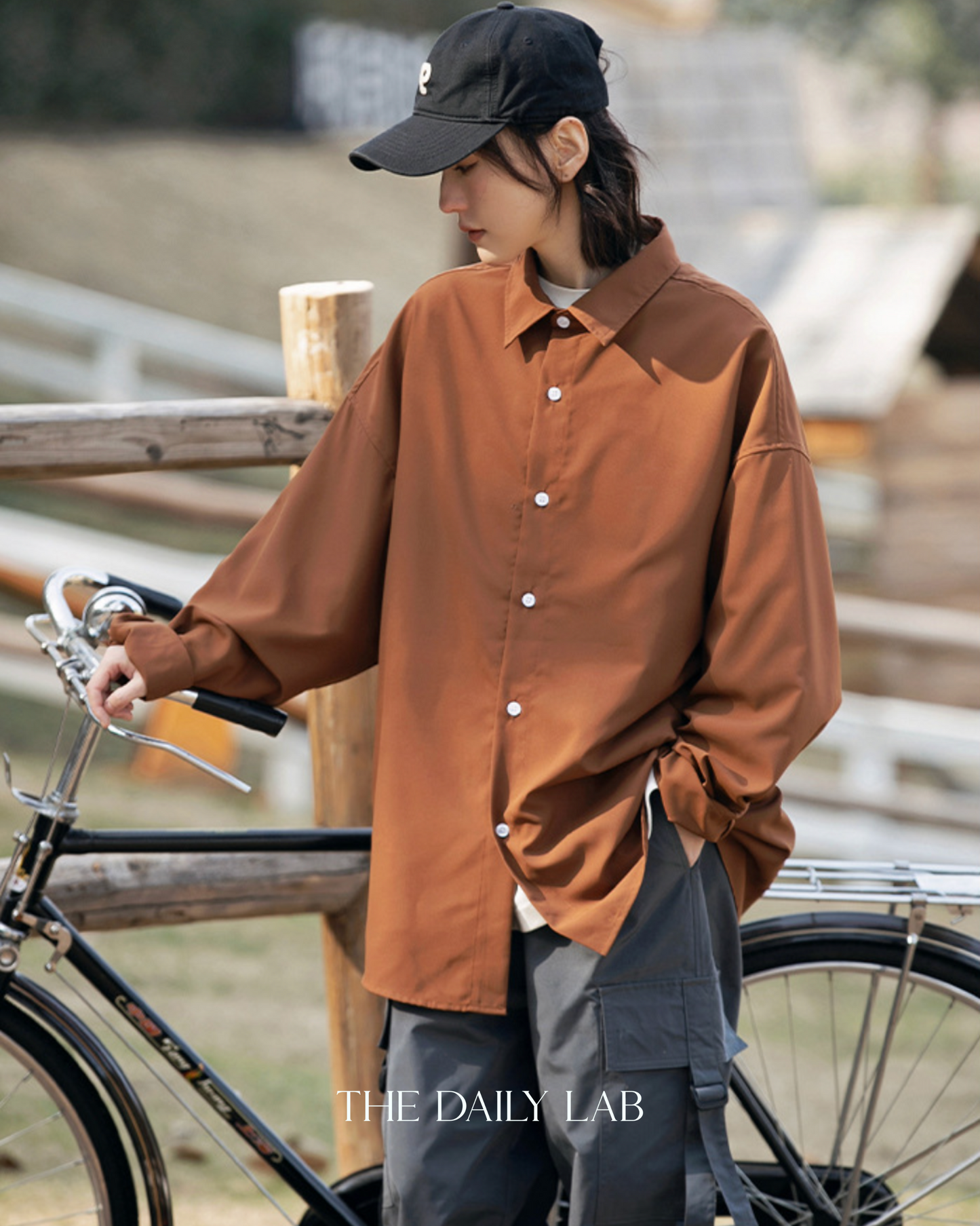 Urban Silk Swagger Shirt in Caramel