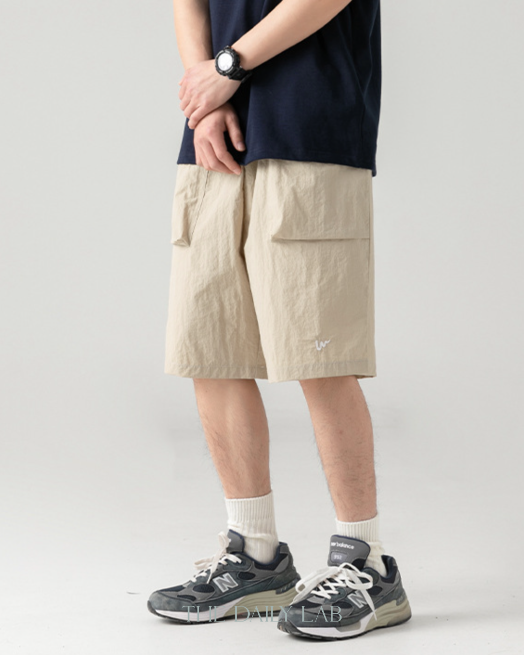 Taslon Cargo Shorts in Khaki