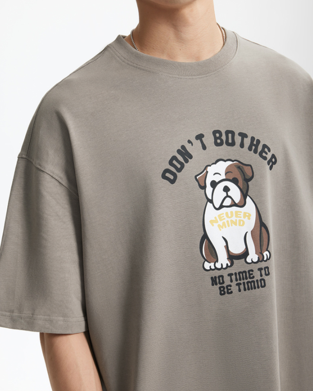 Don't Bother Tee in Grey