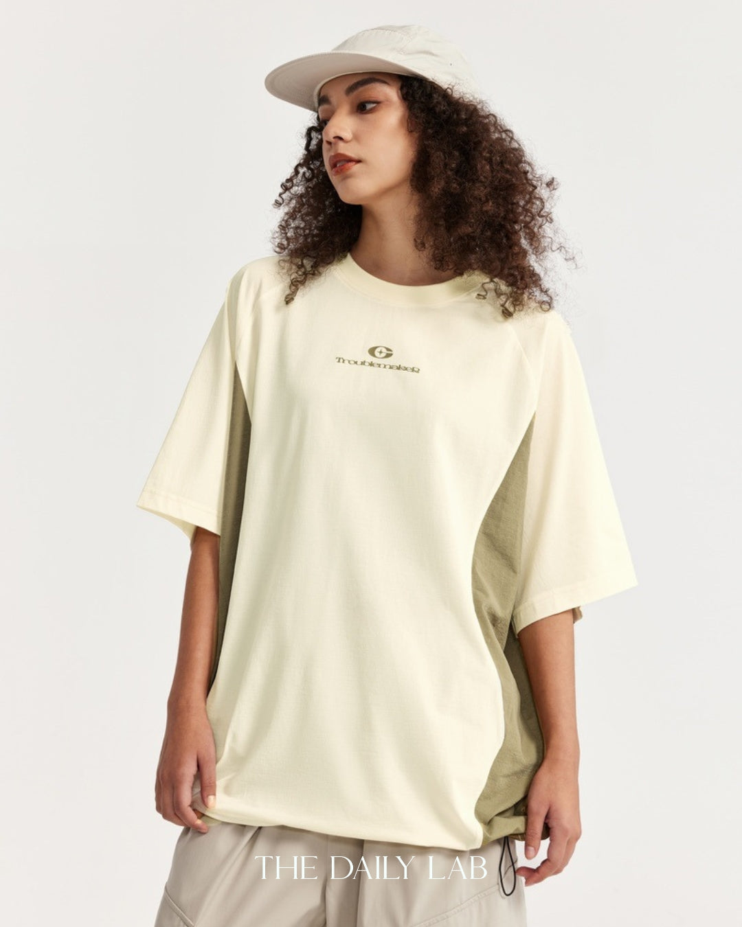 Troublemaker Loose Tee in Beige